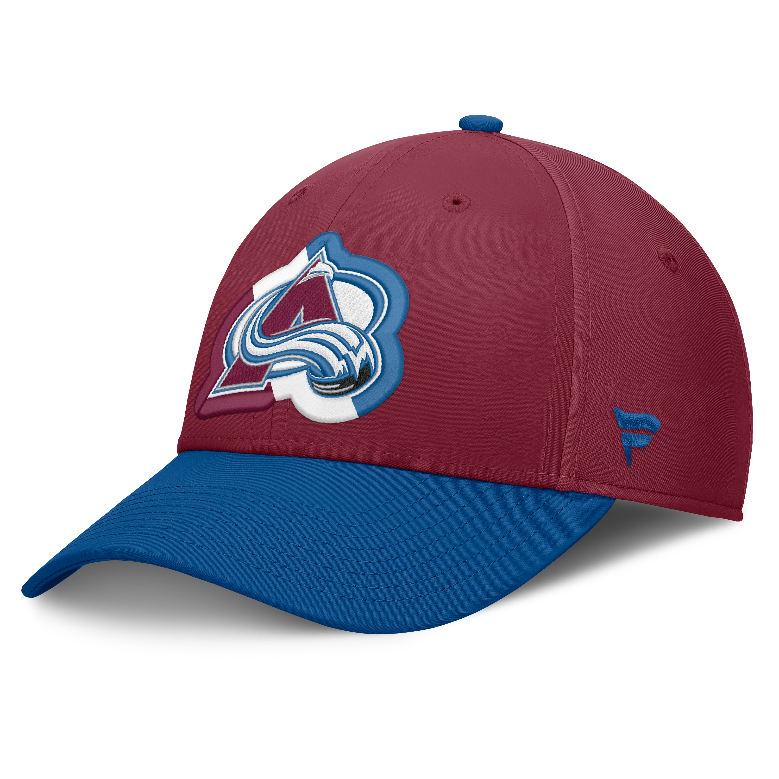 Men's Fanatics Burgundy/Navy Colorado Avalanche Flex Fit Hat