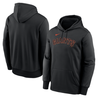 Men's Nike Black San Francisco Giants Primary Wordmark Therma Hoodie