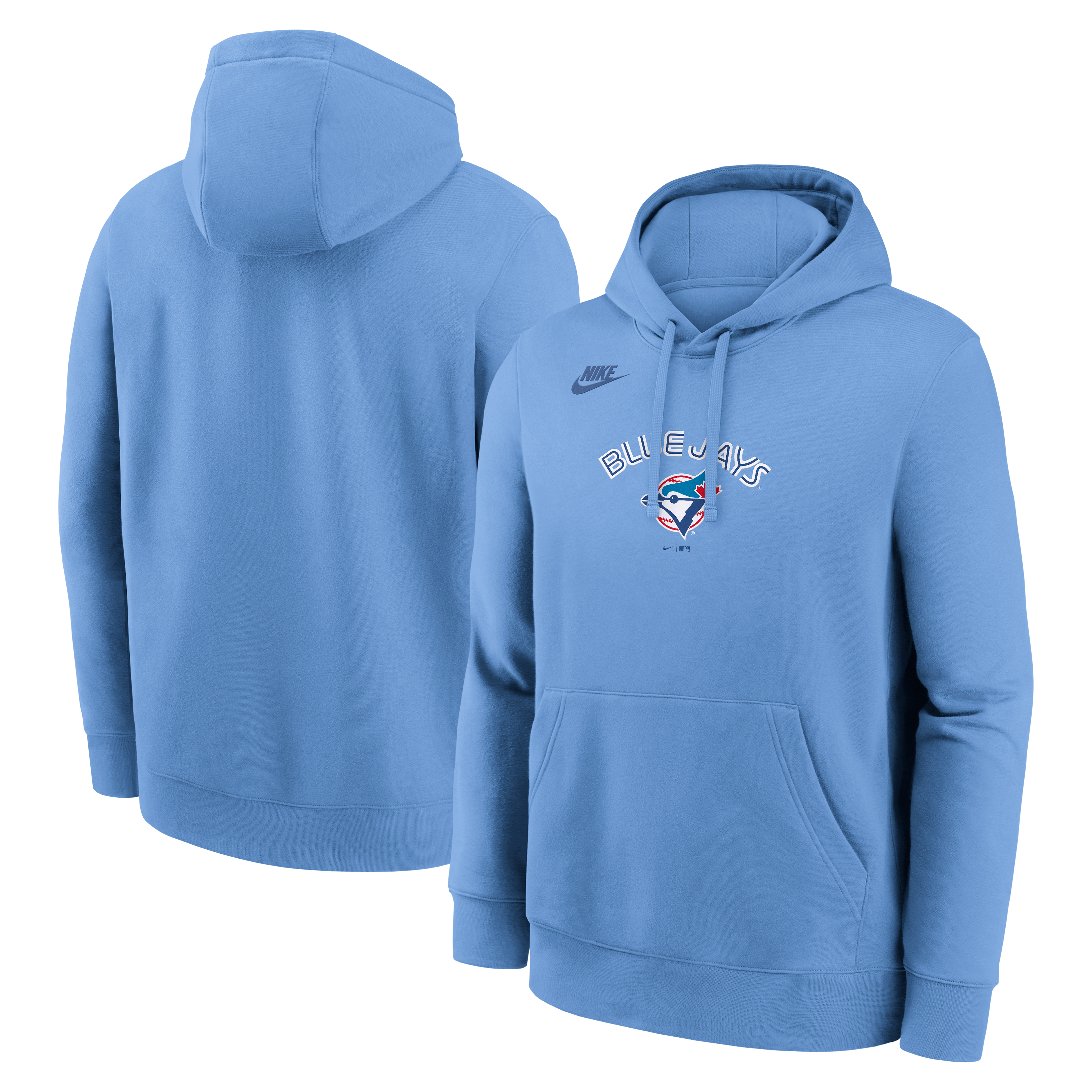 Men's Nike Powder Blue Toronto Blue Jays Cooperstown Collection Wordmark Club Hoodie