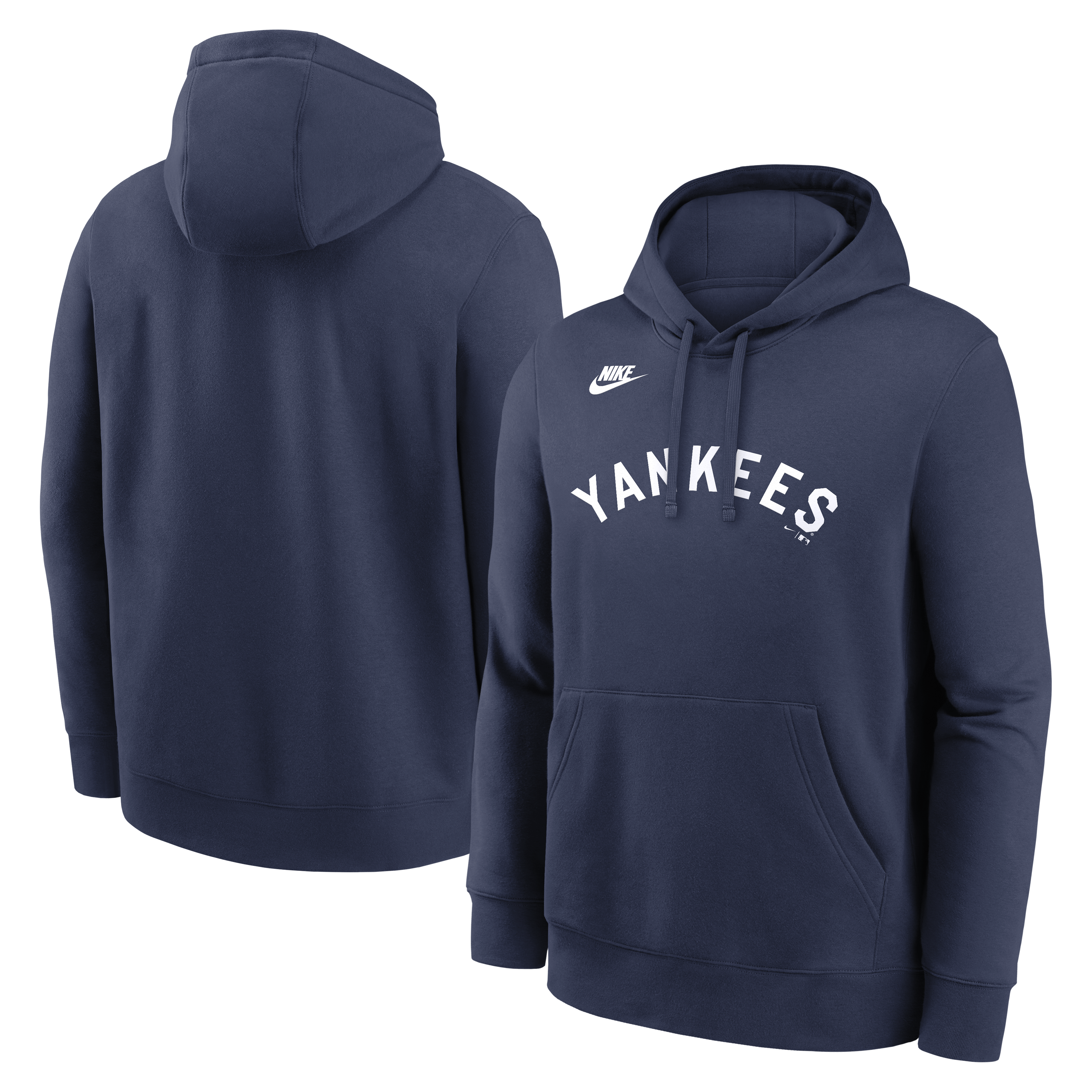 Men's Nike Navy New York Yankees Cooperstown Collection Wordmark Club Hoodie