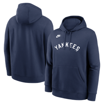 Men's Nike Navy New York Yankees Cooperstown Collection Wordmark Club Hoodie