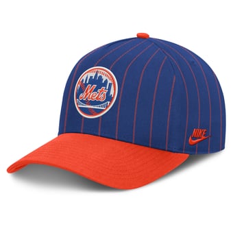 Male Nike Royal/Orange New York Mets Cooperstown Rise A-Frame Adjustable Hat