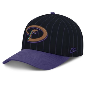 Male Nike Black/Purple Arizona Diamondbacks Cooperstown Rise A-Frame Adjustable Hat