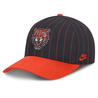 Male Nike Navy/Orange Detroit Tigers Cooperstown Rise A-Frame Adjustable Hat