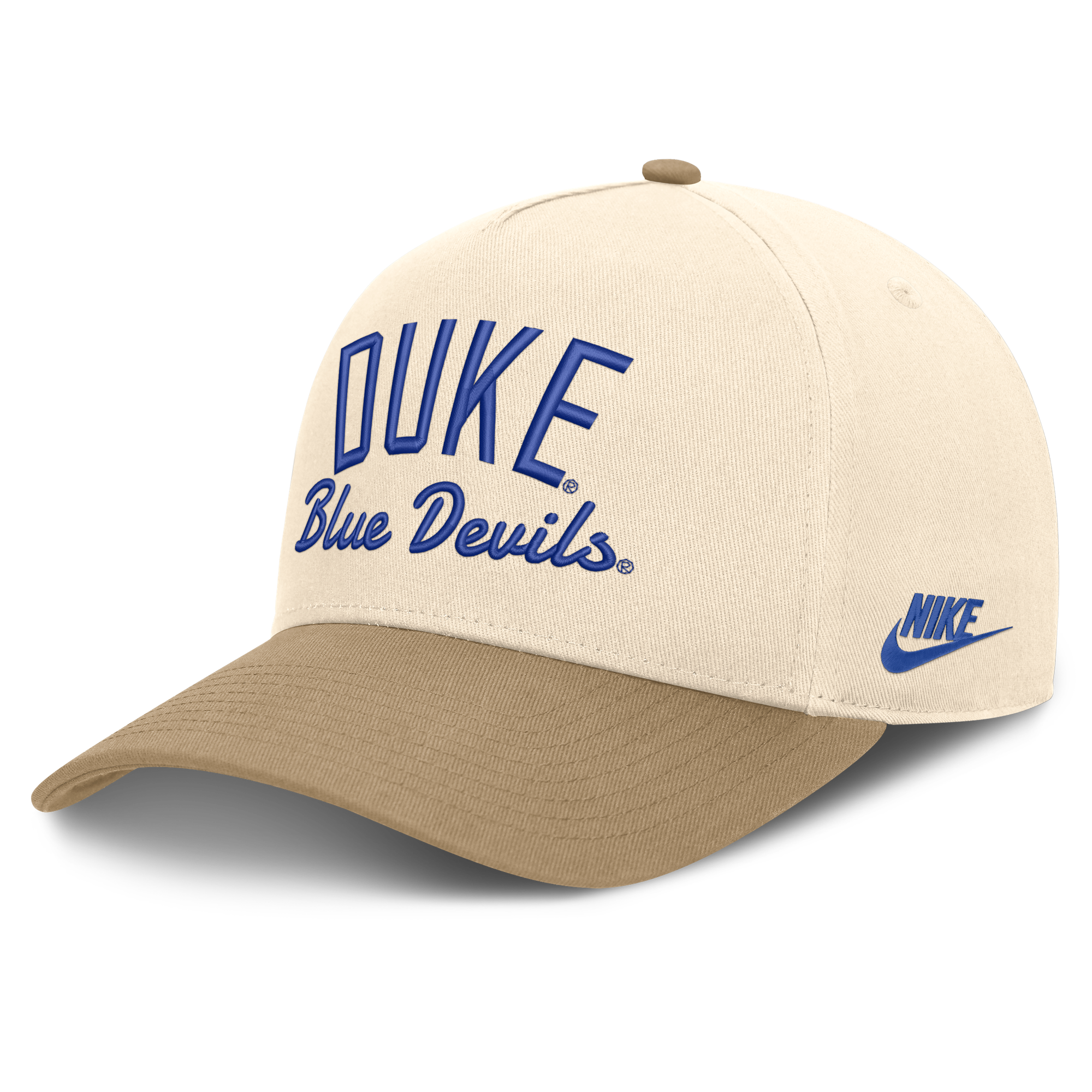 Unisex Nike Natural/Beige Duke Blue Devils Legacy Rise Adjustable Hat
