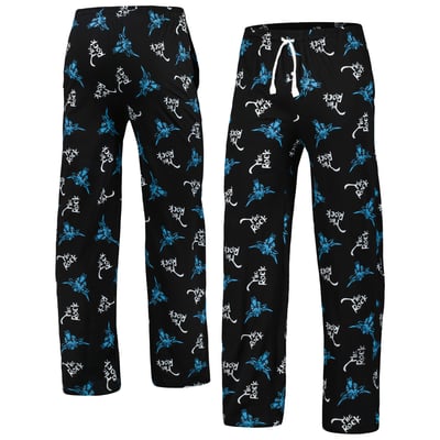 Men's Ripple Junction  Black/Blue The Rock  Allover Sleep Pants
