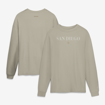 Men's Fanatics  Cream San Diego Padres Elements Long Sleeve T-Shirt