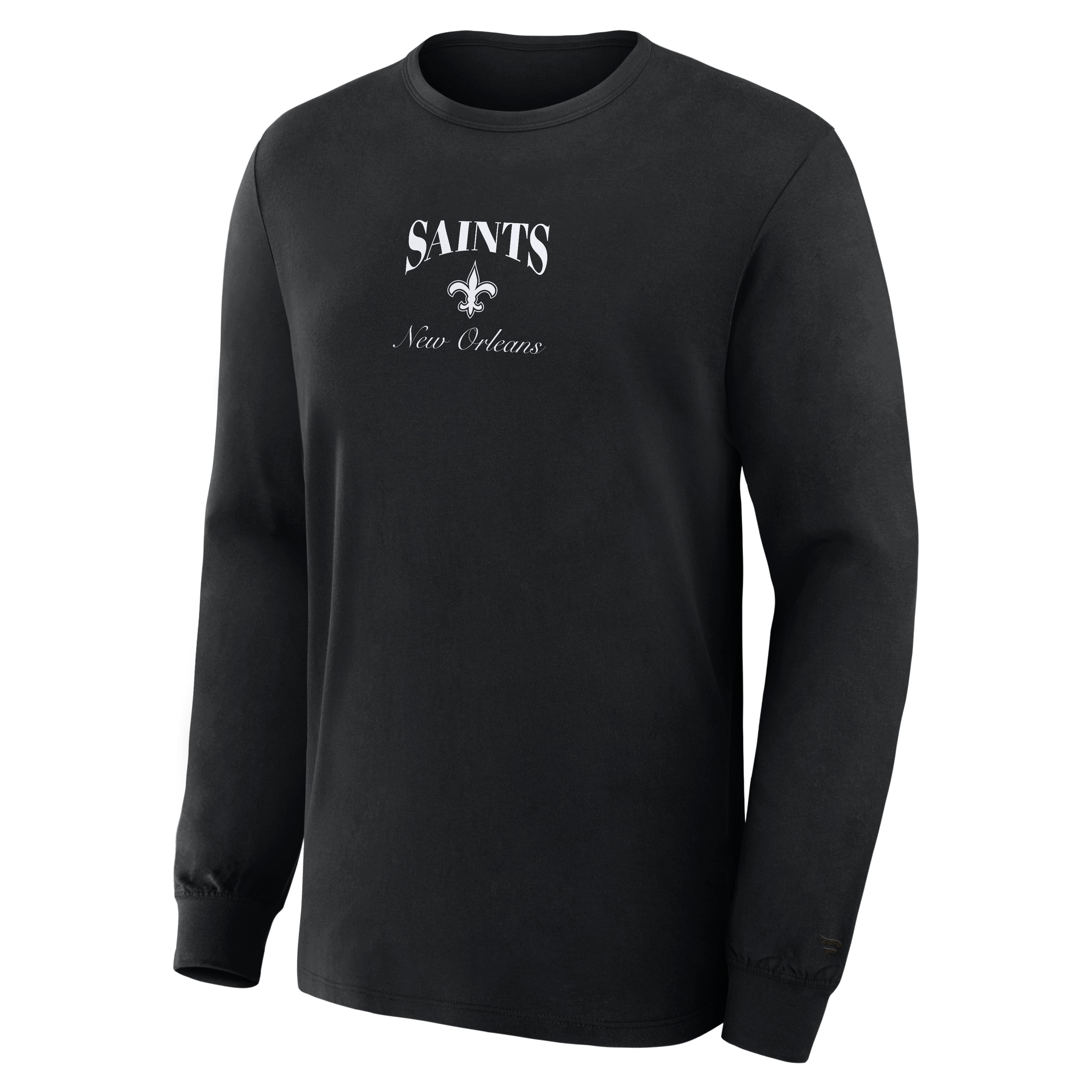 Men's Fanatics  Black New Orleans Saints Midnight Falls Long Sleeve T-Shirt