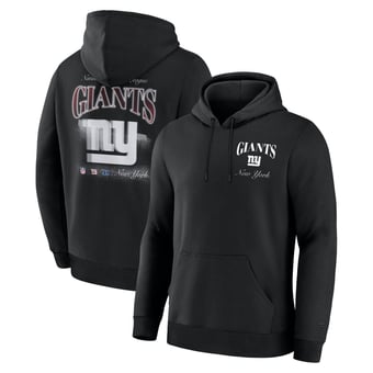 Men's Fanatics Black New York Giants Nightfall Long Sleeve Fleece Hoodie