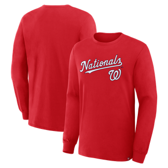 Men's Fanatics Red Washington Nationals Lock-Up Legacy Long Sleeve T-Shirt