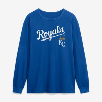 Men's Fanatics Royal Kansas City Royals Lock-Up Legacy Long Sleeve T-Shirt