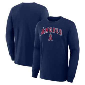 Men's Fanatics Navy Los Angeles Angels Lock-Up Legacy Long Sleeve T-Shirt