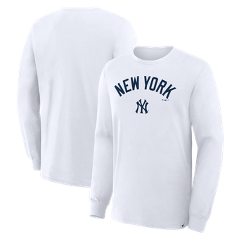 Men's Fanatics White New York Yankees Lock-Up Legacy Long Sleeve T-Shirt