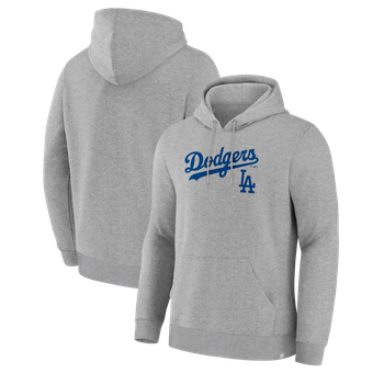 Men's Fanatics Heather Gray Los Angeles Dodgers Lock-Up Legacy Hoodie