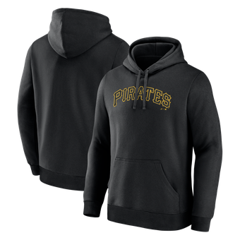 Men's Logo Athletic Black Pittsburgh Pirates Wordmark Hoodie