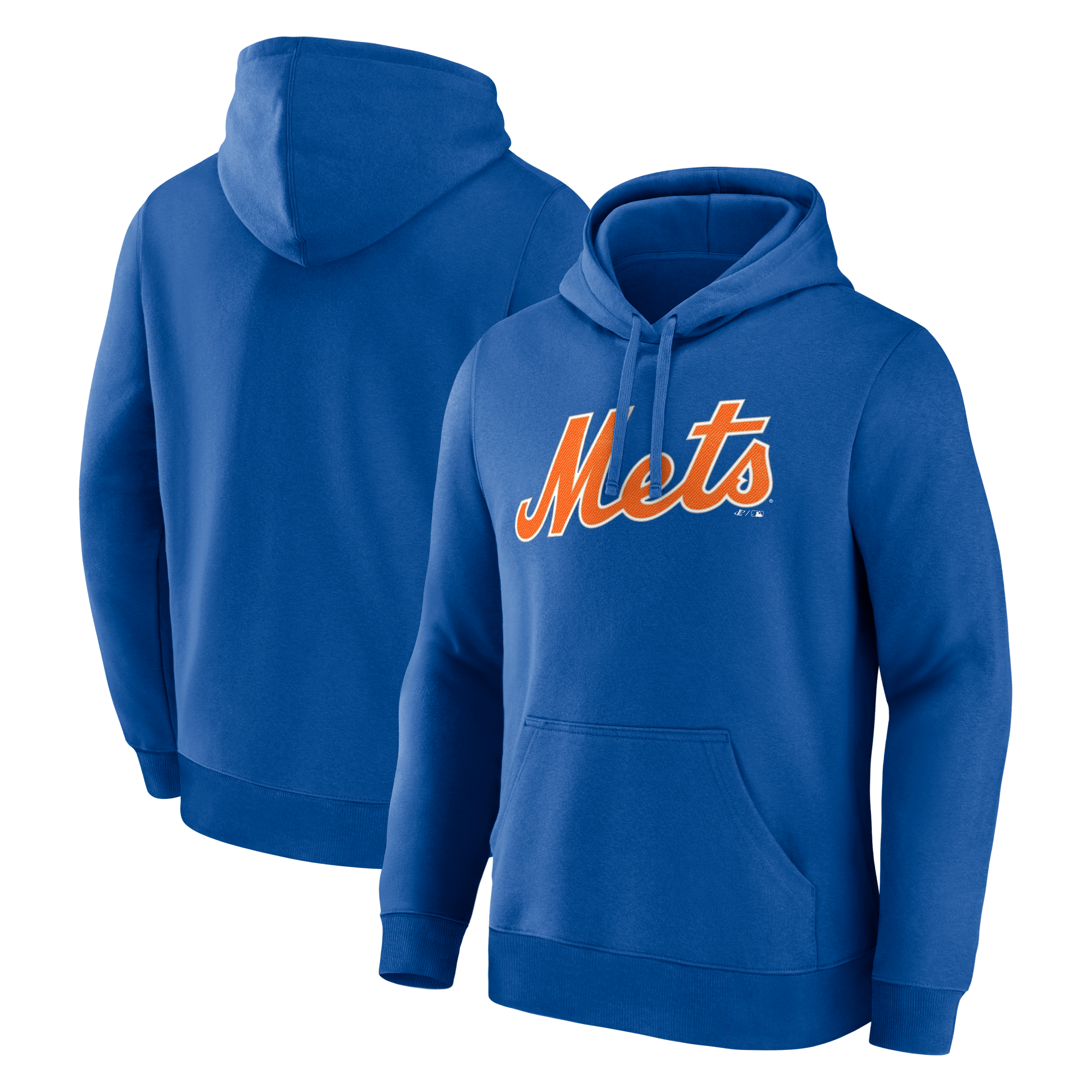 Men's Logo Athletic Royal New York Mets Wordmark Hoodie