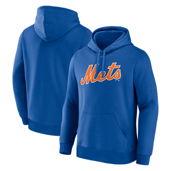 Men's Logo Athletic Royal New York Mets Wordmark Hoodie
