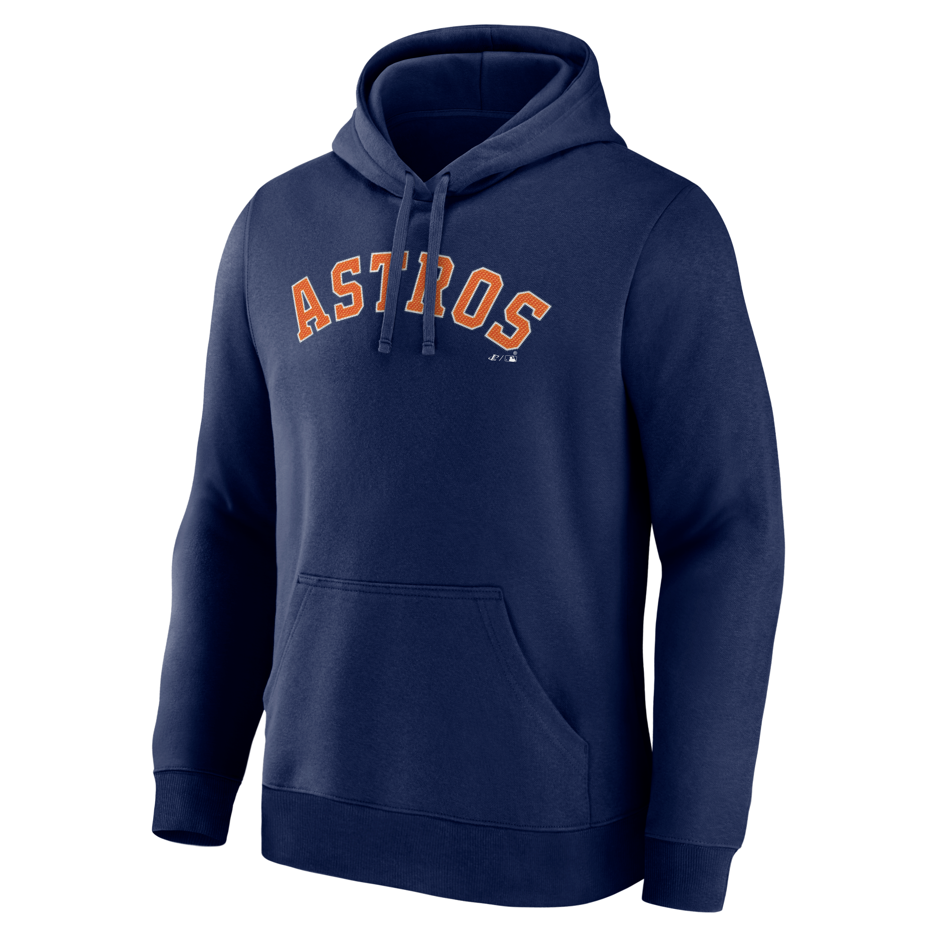 Men's Logo Athletic Navy Houston Astros Wordmark Hoodie