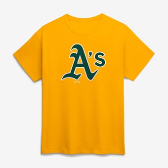 Men's Logo Athletic Gold Athletics Official Logo T-Shirt