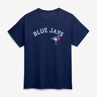 Men's Logo Athletic Navy Toronto Blue Jays Wordmark T-Shirt