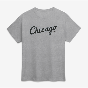 Men's Logo Athletic Heather Gray Chicago White Sox Wordmark T-Shirt