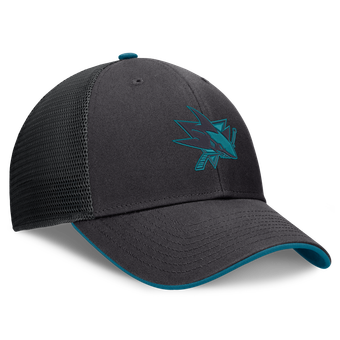 Men's Fanatics Black San Jose Sharks Fundamental Limits Trucker Adjustable Hat