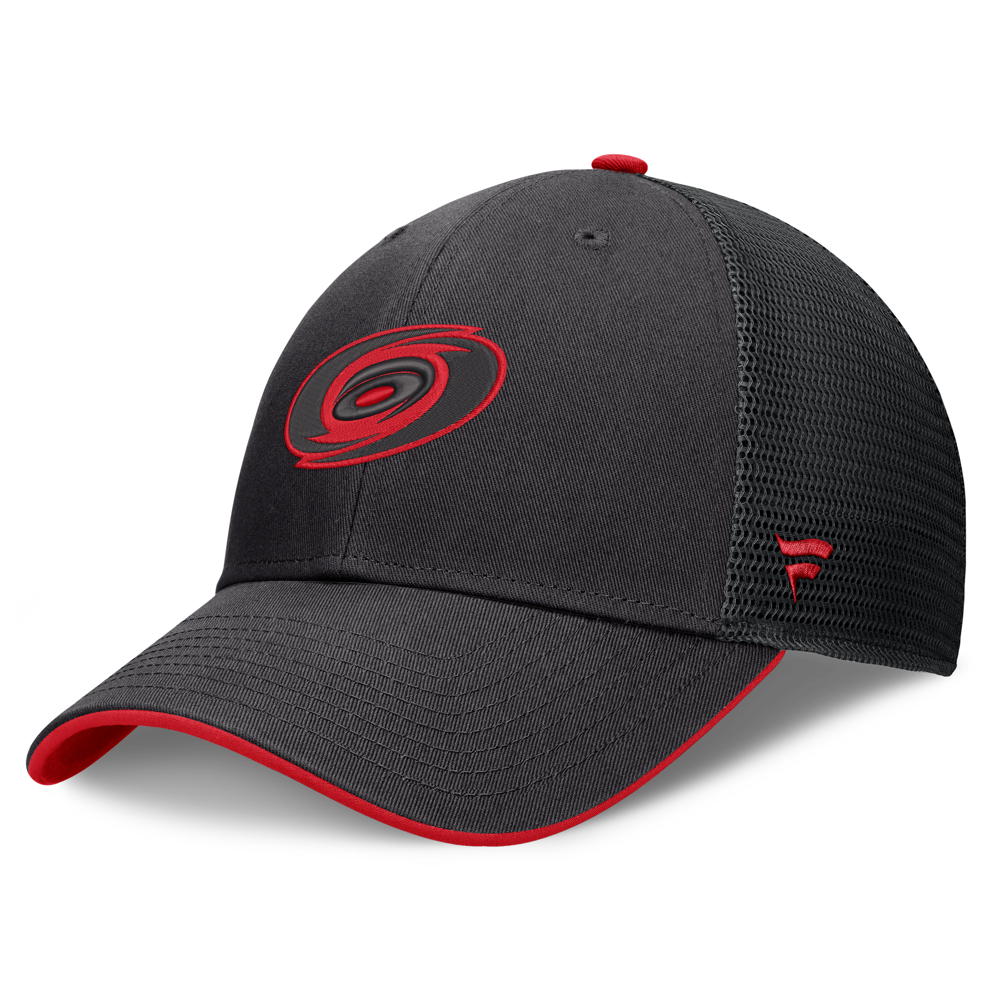 Men's Fanatics Black Carolina Hurricanes Fundamental Limits Trucker Adjustable Hat