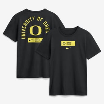 Men's Nike Black Oregon Ducks Primetime Crew T-Shirt