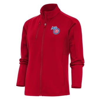 Women's Antigua  Red Iowa Cubs Generation Full-Zip Jacket