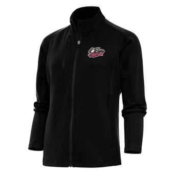 Women's Antigua  Black Sacramento River Cats Generation Full-Zip Jacket