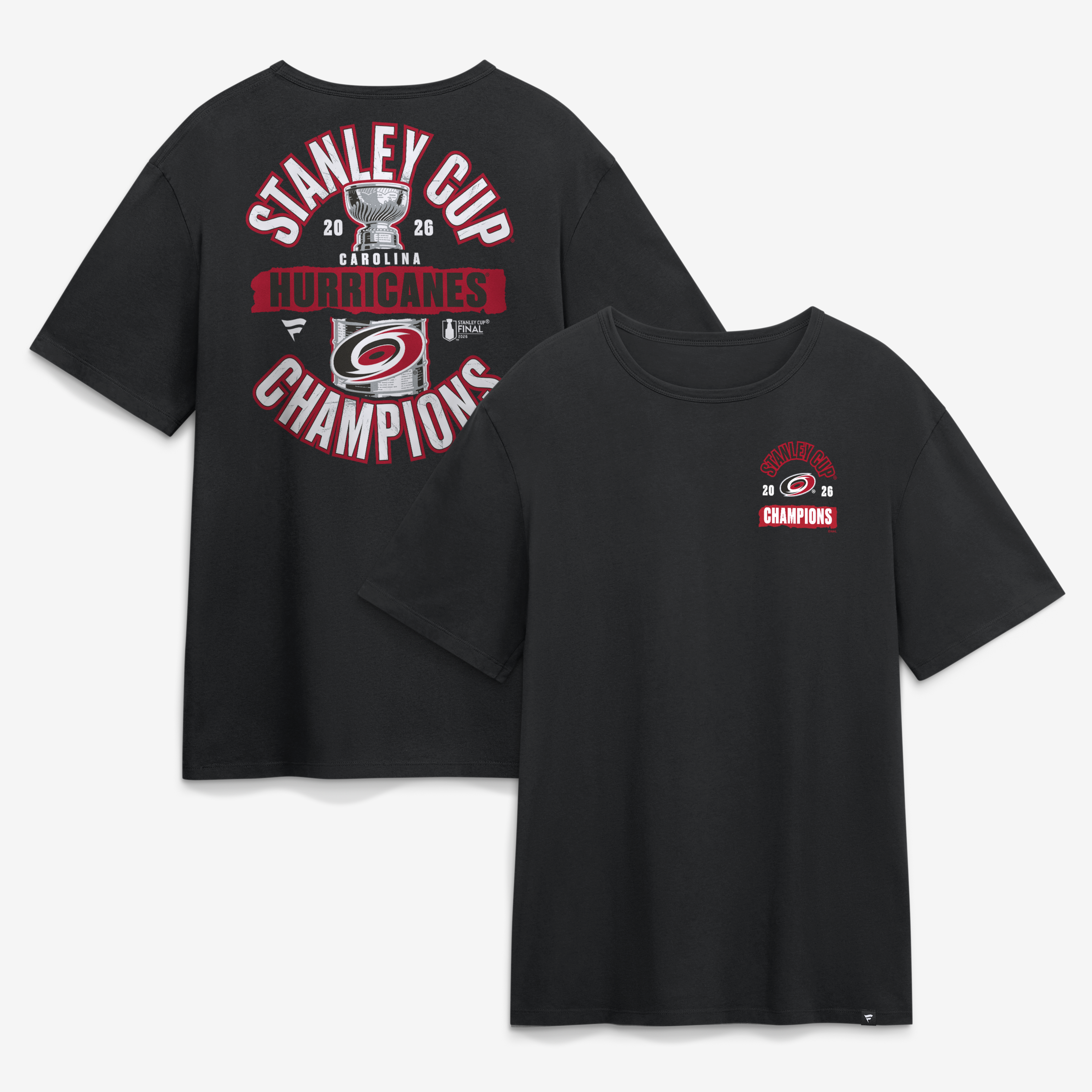 Men’s Fanatics Black Carolina Hurricanes 2026 Stanley Cup Champions T-Shirt