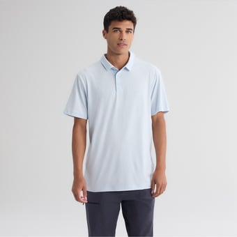 Men's Fanatics Light Blue Chicago Cubs Clutch Polo