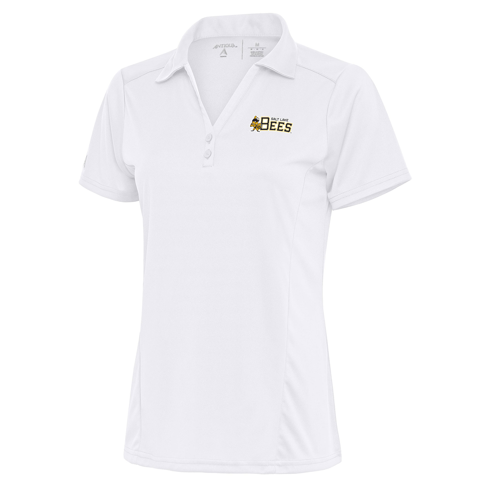 Women’s Antigua White Salt Lake Bees Tribute Polo Women’s Antigua White Salt Lake Bees Tribute Polo
