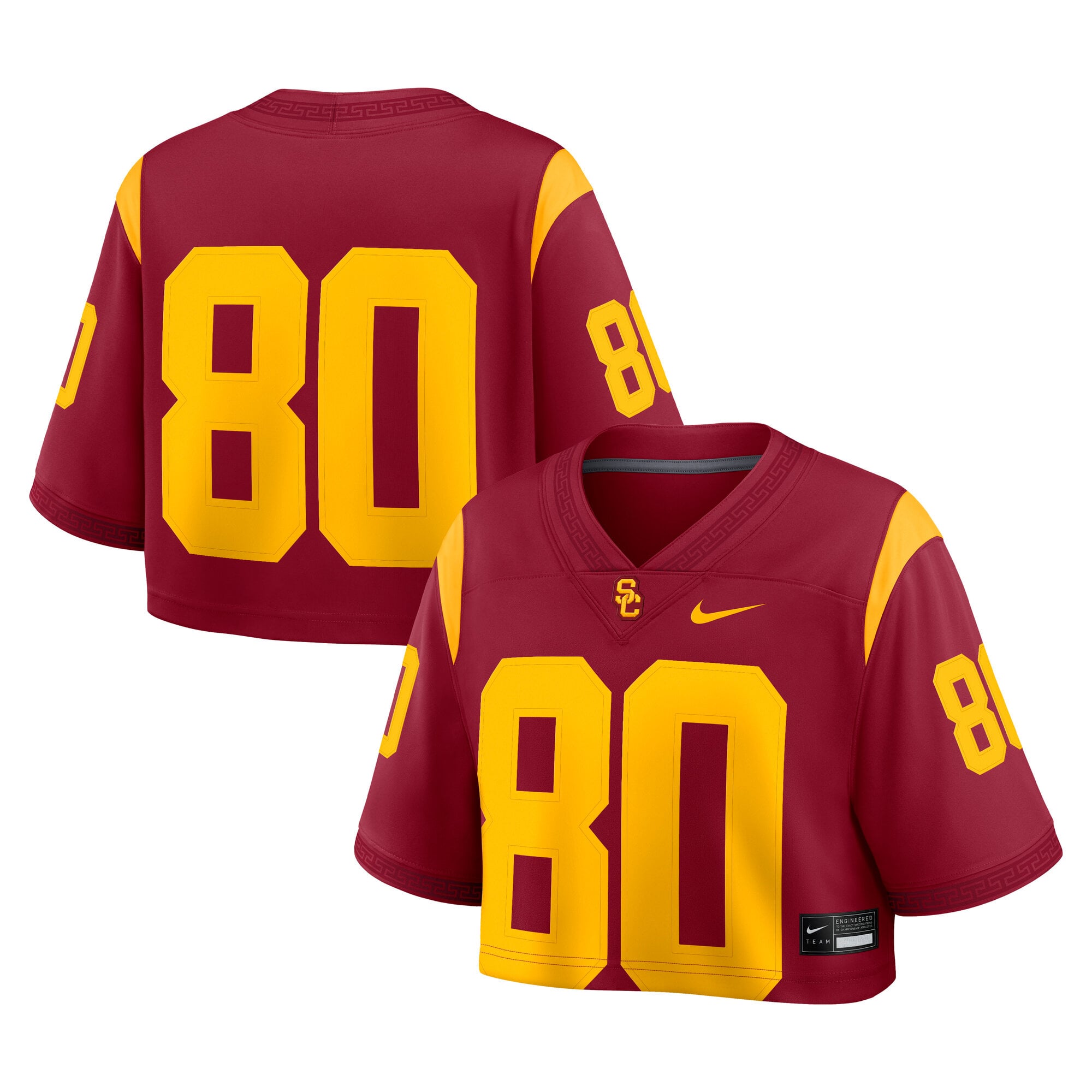 Women's Nike Cardinal USC Trojans Game Crop Top Jersey