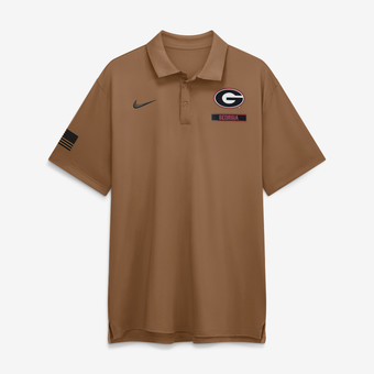 Men's Nike Brown Georgia Bulldogs 2026 Military Appreciation Tour Polo