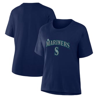 Women's Fanatics Navy Seattle Mariners Lockup Legacy T-Shirt