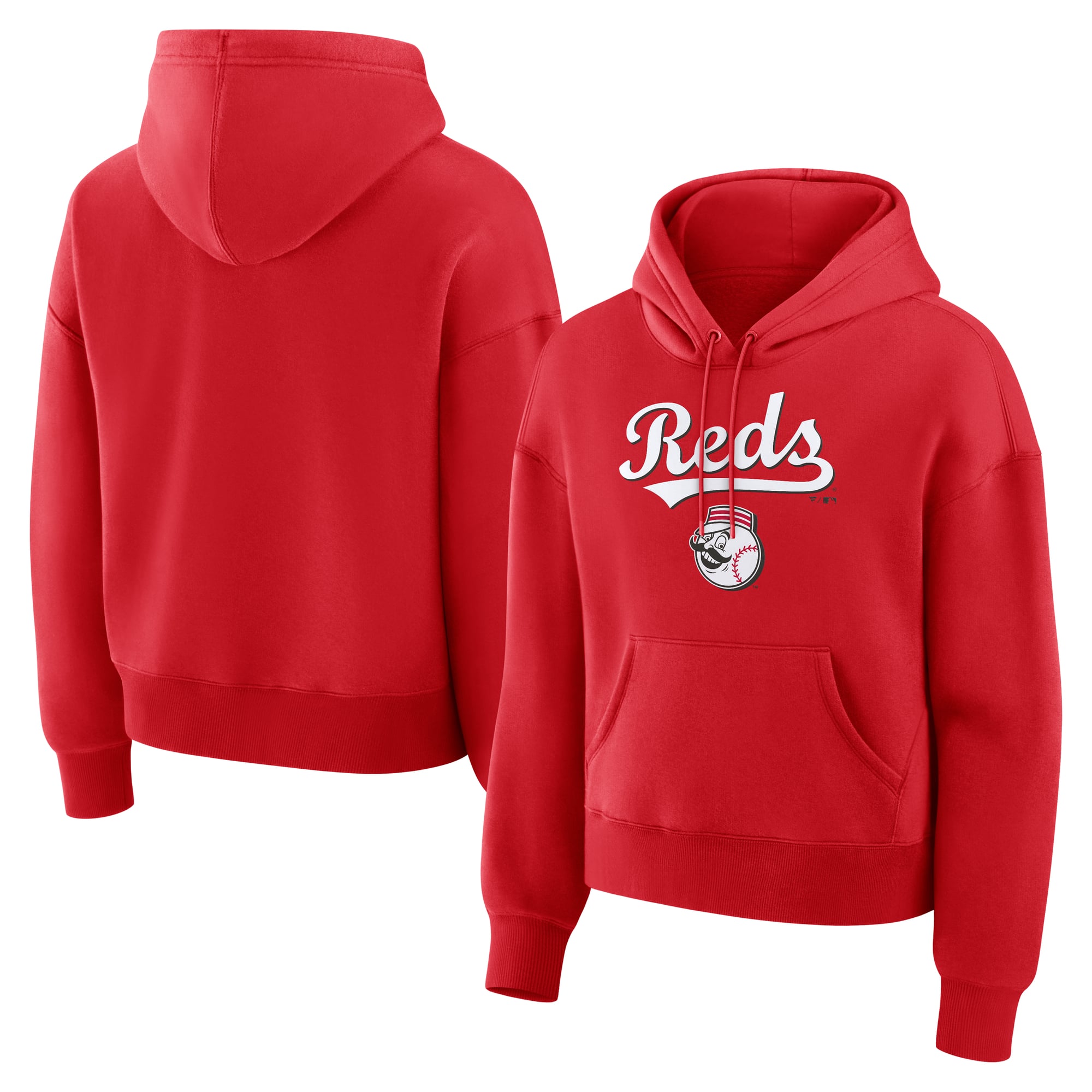 Women's Fanatics  Red Cincinnati Reds Lockup Legacy Fleece Hoodie