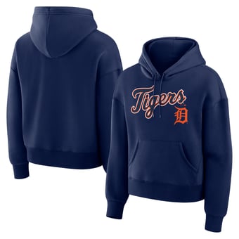 Women's Fanatics  Navy Detroit Tigers Lockup Legacy Fleece Hoodie