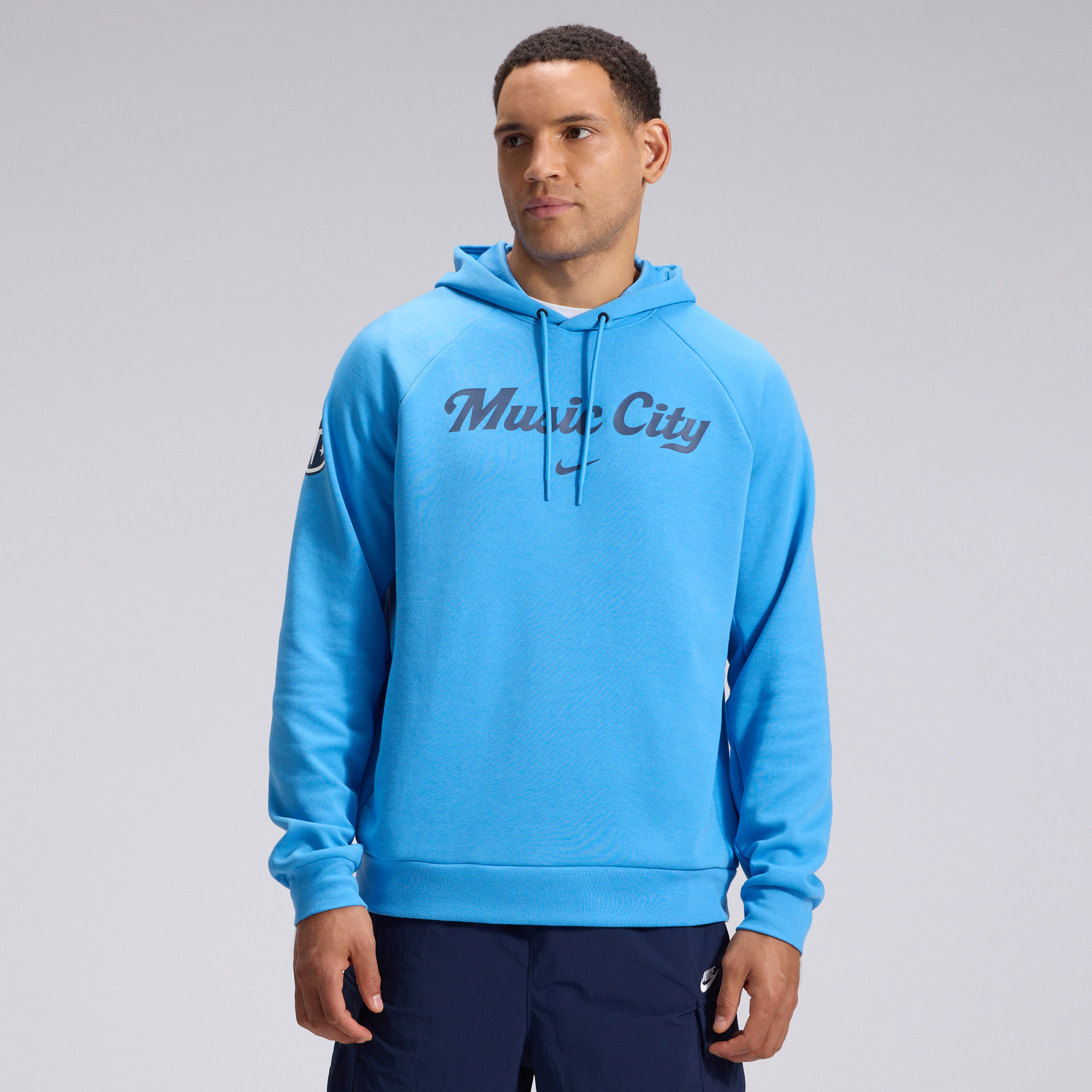 Men's Nike Light Blue Tennessee Titans 2026 Rivalries Collection Dri-FIT Pullover Hoodie