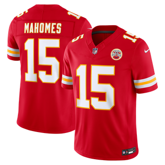 Men's Nike Patrick Mahomes Red Kansas City Chiefs Team Vapor F.U.S.E. Stitched Limited Jersey