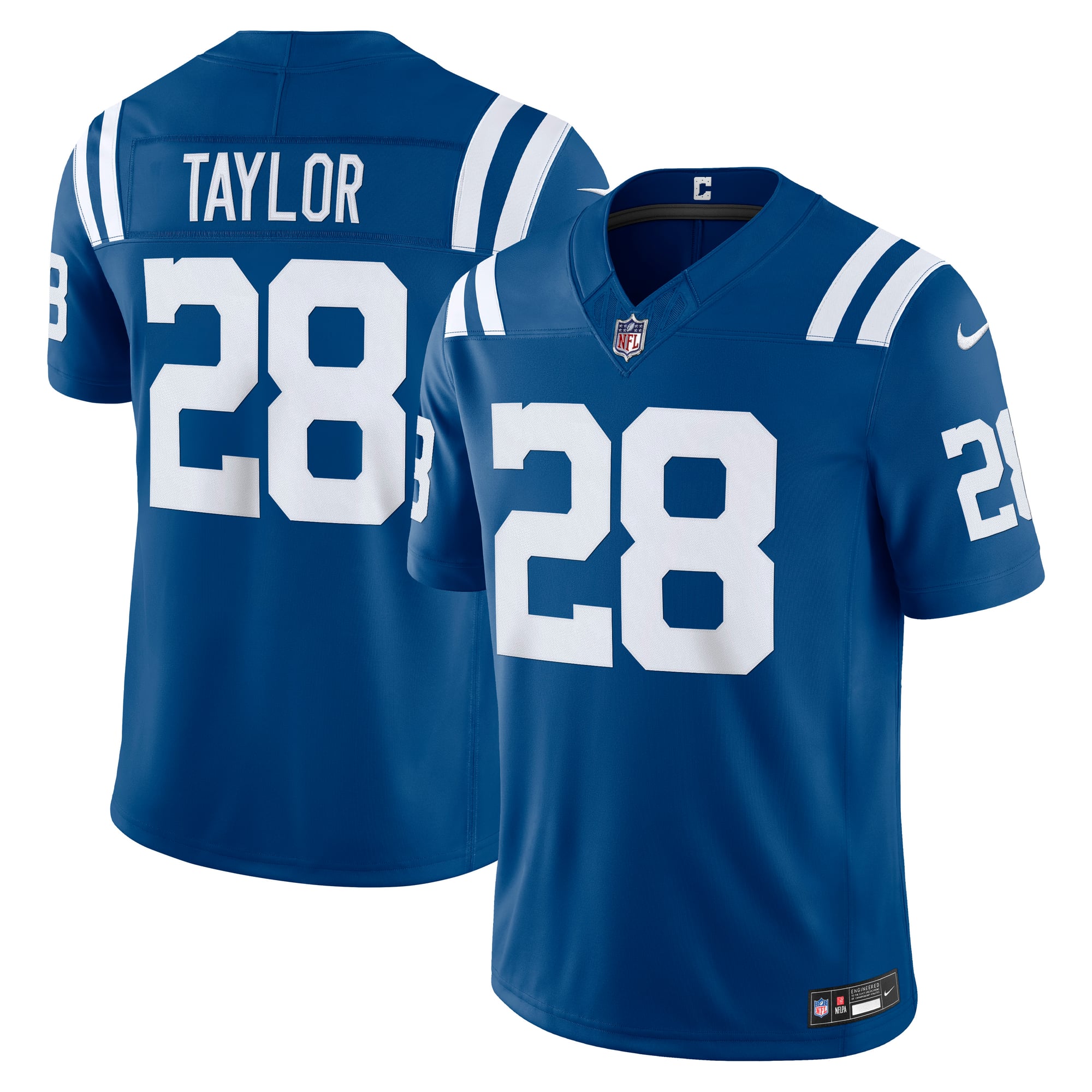 Men's Nike Jonathan Taylor Royal Indianapolis Colts Vapor F.U.S.E. Stitched Limited Jersey