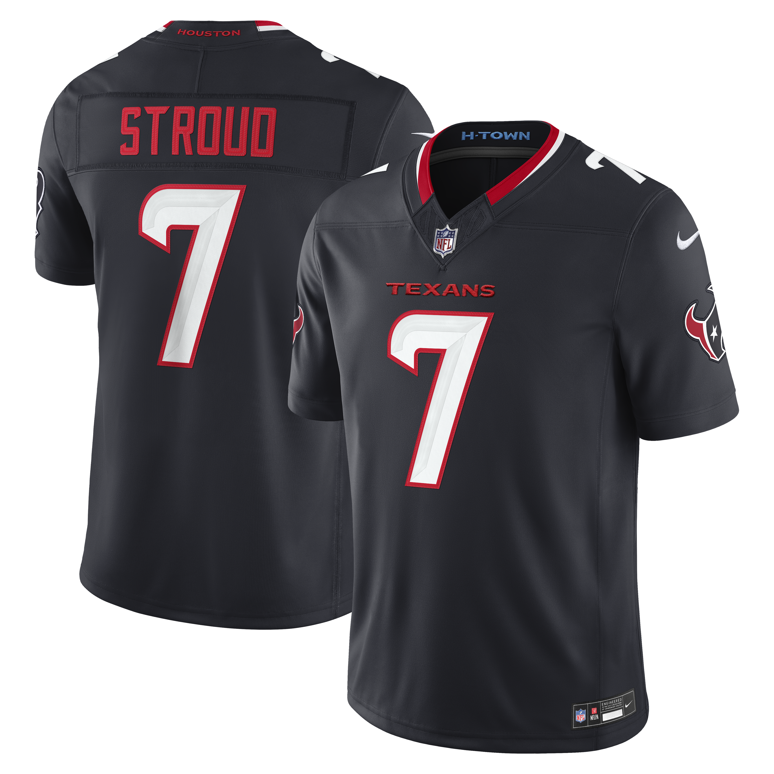 Men’s Nike C.J. Stroud Navy Houston Texans Team Vapor F.U.S.E. Stitched Limited Jersey Men’s Nike C.J. Stroud Navy Houston Texans Team Vapor F.U.S.E. Stitched Limited Jersey