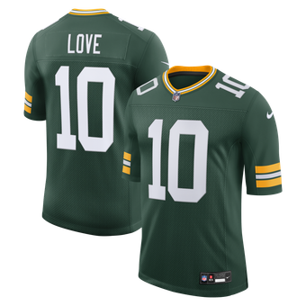 Men's Nike Jordan Love Green Green Bay Packers Vapor Untouchable Stitched Limited Jersey