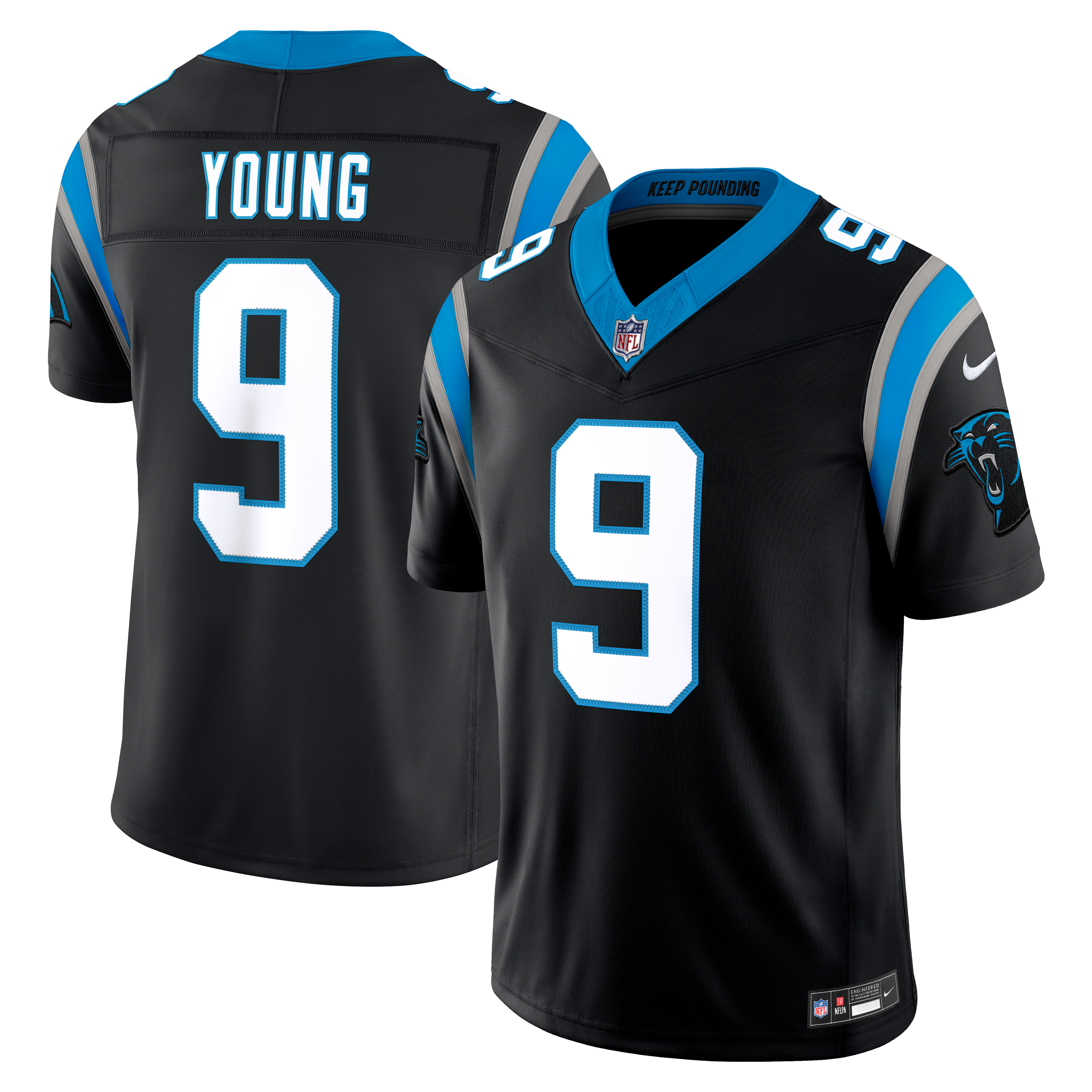 Men’s Nike Bryce Young Black Carolina Panthers Team Vapor F.U.S.E. Stitched Limited Jersey Men’s Nike Bryce Young Black Carolina Panthers Team Vapor F.U.S.E. Stitched Limited Jersey