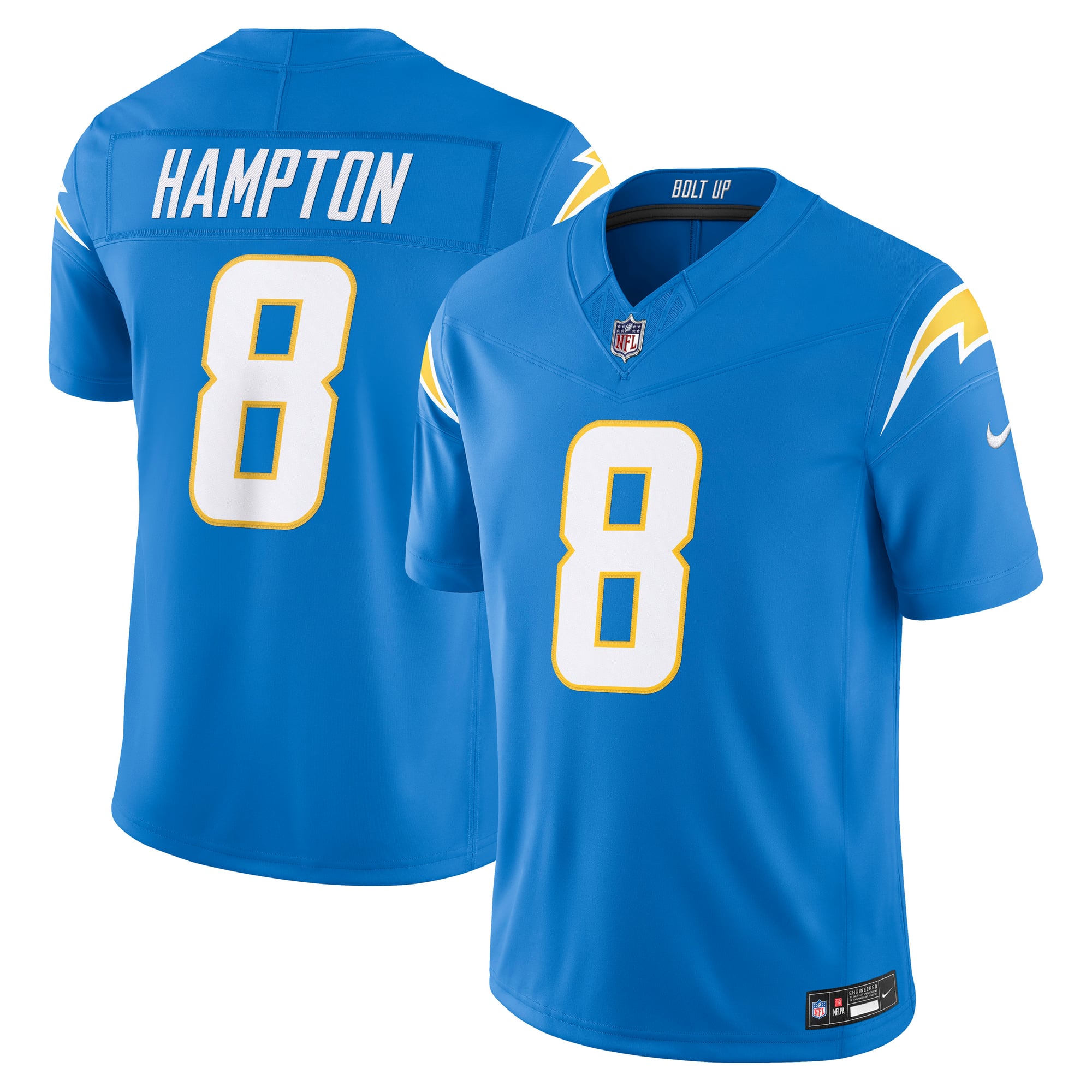 Men’s Nike Omarion Hampton Powder Blue Los Angeles Chargers Team Vapor F.U.S.E. Stitched Limited Jersey Men’s Nike Omarion Hampton Powder Blue Los Angeles Chargers Team Vapor F.U.S.E. Stitched Limited Jersey