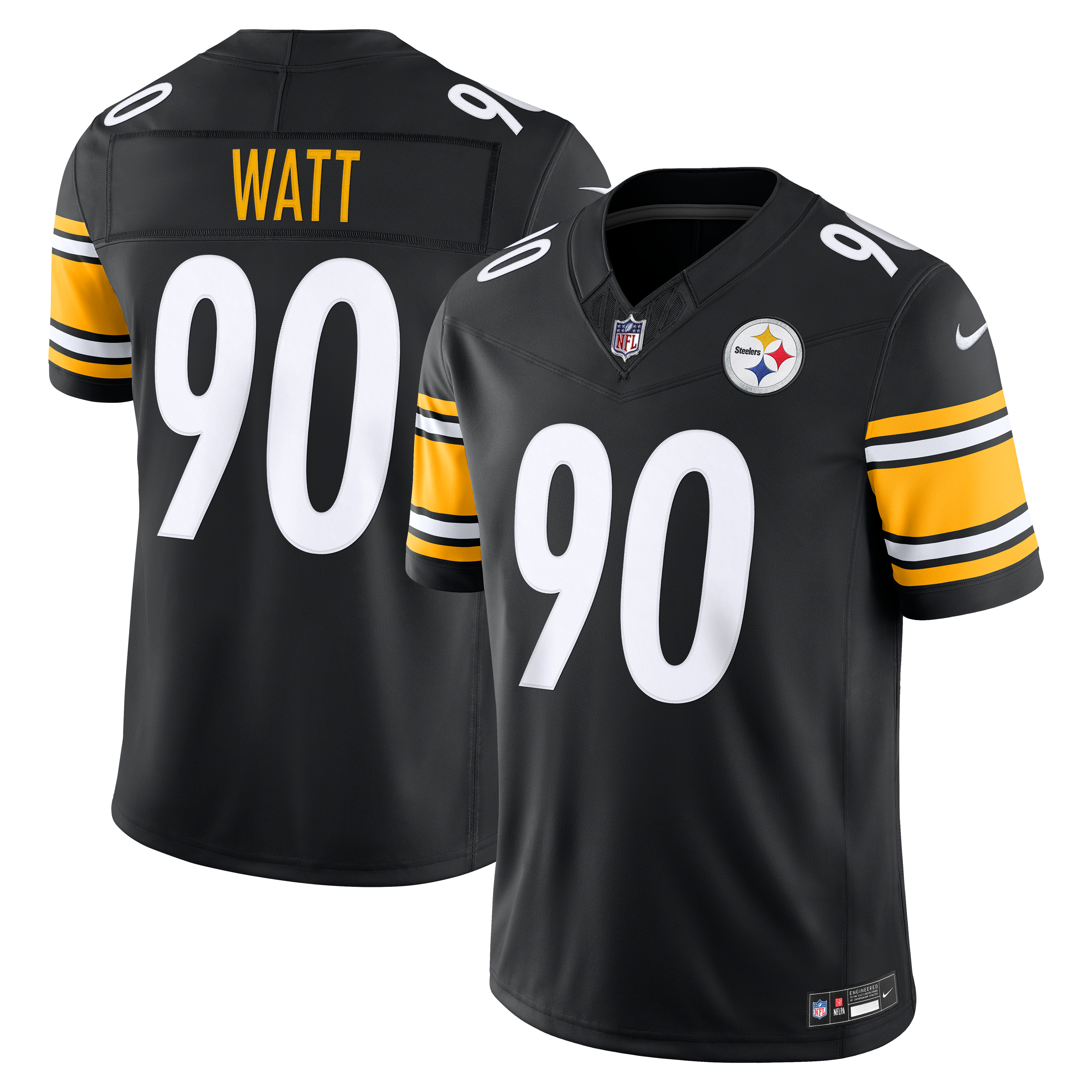 Men’s Nike T.J. Watt Black Pittsburgh Steelers Team Vapor F.U.S.E. Stitched Limited Jersey Men’s Nike T.J. Watt Black Pittsburgh Steelers Team Vapor F.U.S.E. Stitched Limited Jersey