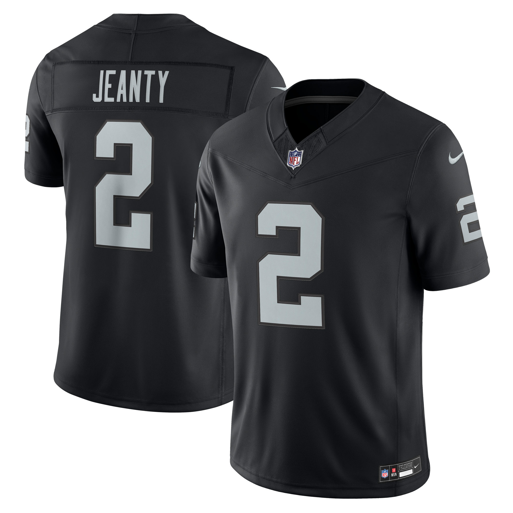 Men's Nike Ashton Jeanty Black Las Vegas Raiders Team Vapor F.U.S.E. Stitched Limited Jersey