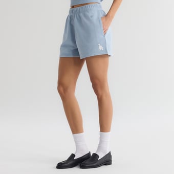 Women's Fanatics Sky Blue Los Angeles Dodgers Iconic Terry Track Shorts