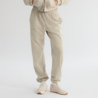 Women's Fanatics Sepia Tint New York Yankees Iconic Terry Track Pants