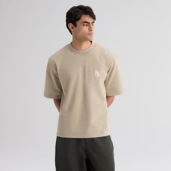 Men's Fanatics Sepia Tint New York Yankees Iconic Heavyweight T-Shirt